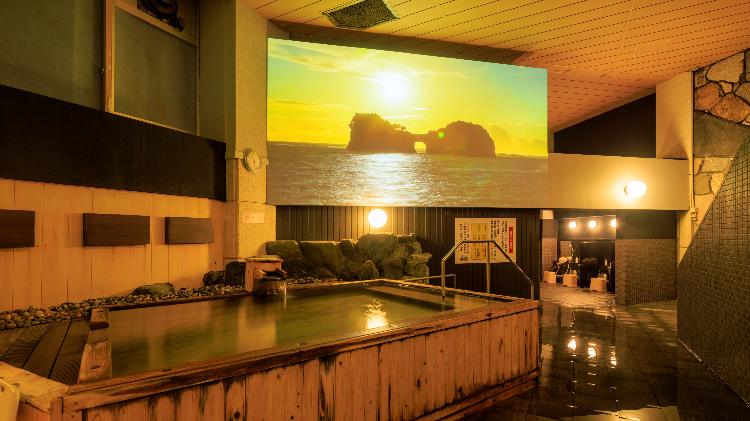 大浴場「宵待」プロジェクションマッピング