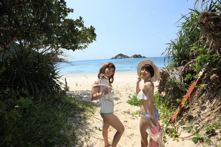 【女子旅】阿波連ビーチまで徒歩1分の好立地<BR>
