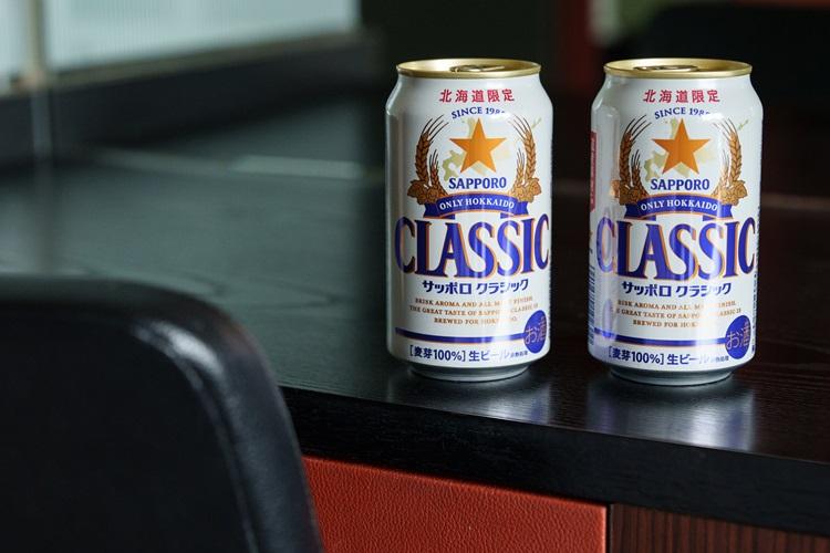 サッポロビール『サッポロクラシック』。ノドごし爽快です！！