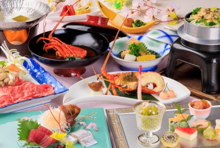 *【グレードアップ(伊勢海老)雅会席】お品書きは都度変わるため内容が異なる場合があります。