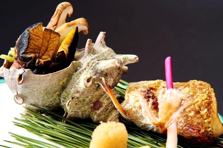 【甘鯛　サザエ】の焼き物　お食事イメージ.