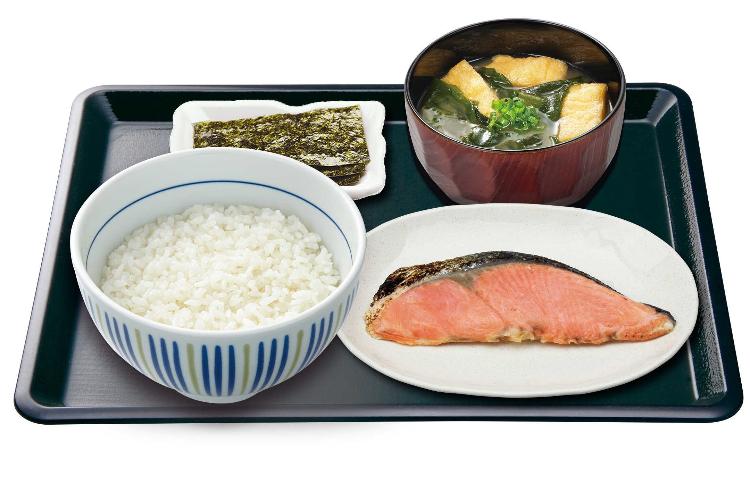 銀鮭朝食