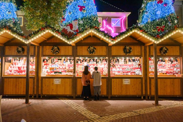 ヨーロッパの雰囲気が楽しめるクリスマスマーケット。 ※昨年の様子
