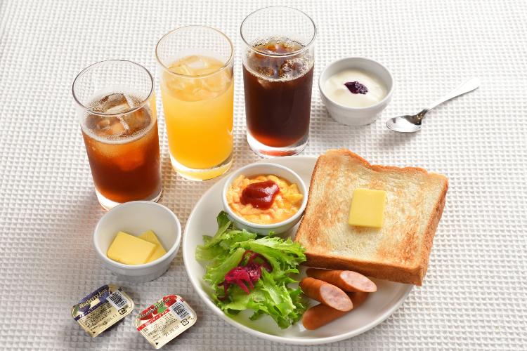 軽朝食無料サービス　盛り付けイメージ