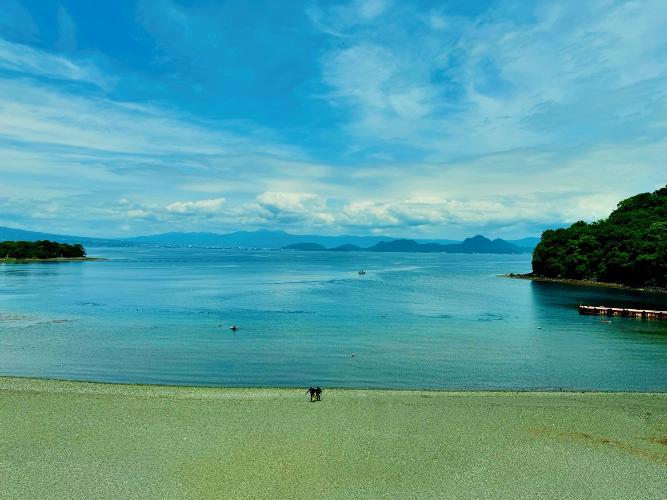 海辺棟部屋からの海景色