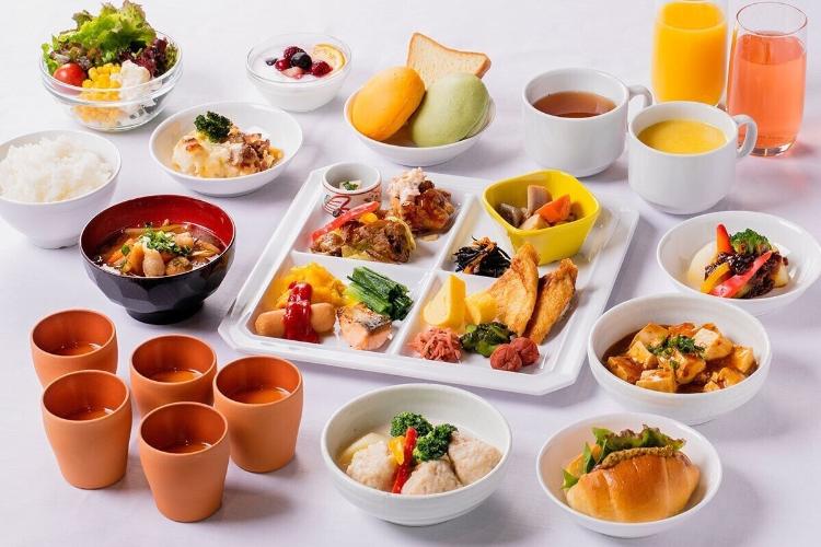 【朝食】ビュッフェ盛り付け例
