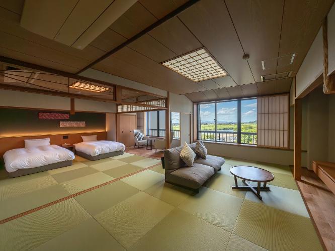 和洋室：ツイン＋10畳　「ちおん」のお部屋