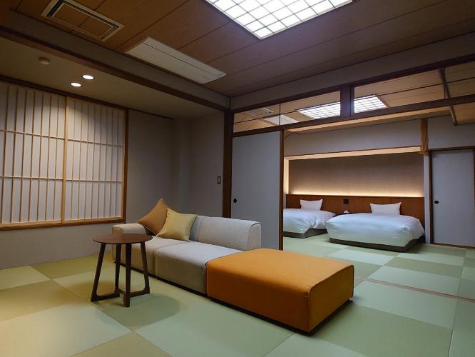 和洋室：ツイン＋8畳　「富有（ふゆ）」のお部屋