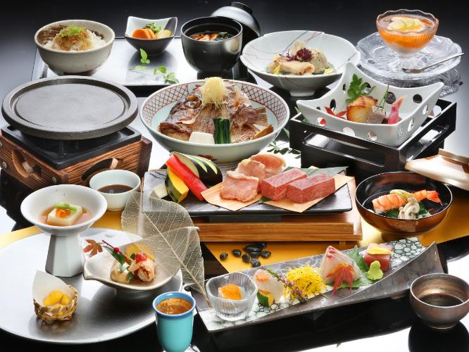 お祝いプランのお料理（鯛の兜煮がつきます）