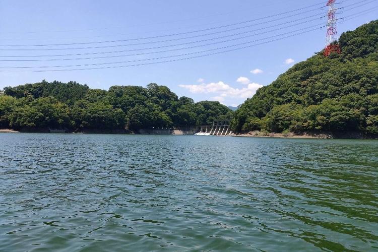 近郊の津久井湖です。四季折々の風景が楽しめます。