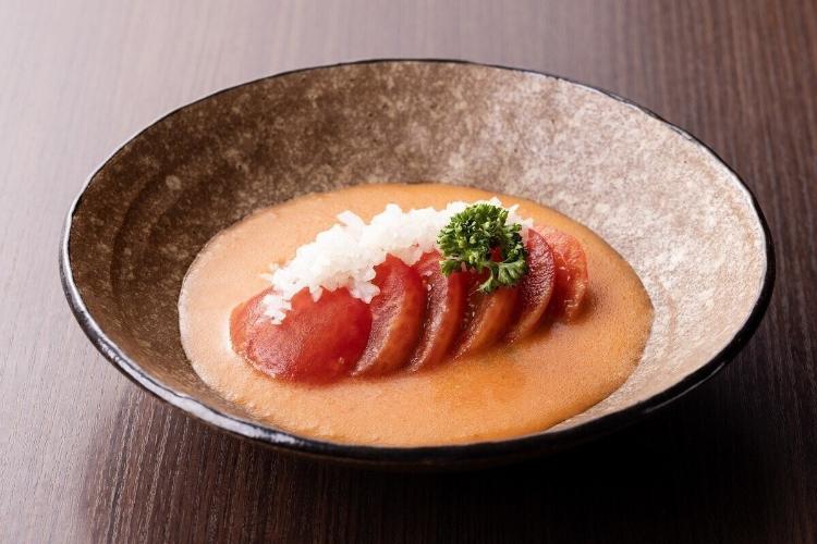 【夕食】まるごとトマトのサラダ（夕食メニュー一例）