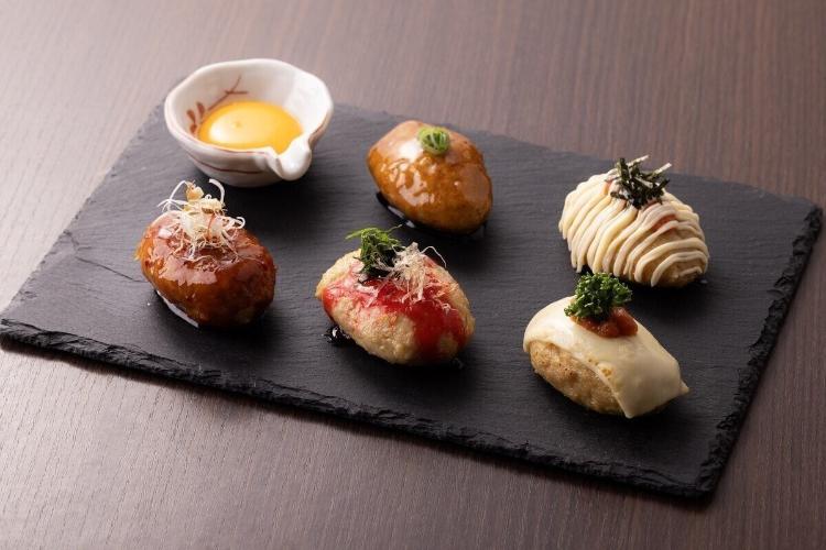 【夕食】彩り鶏つくね食べ比べ（5種）