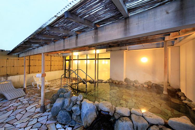 露天風呂+サウナ付！「自家源泉」掛け流し100％天然温泉<BR>女性露天風呂