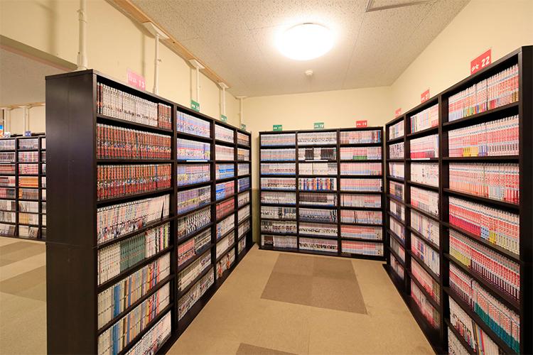 温泉施設内コミックコーナー
