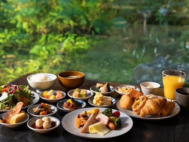 ＜朝食ビュッフェ＞ レイアウト一例 　※イメージ
