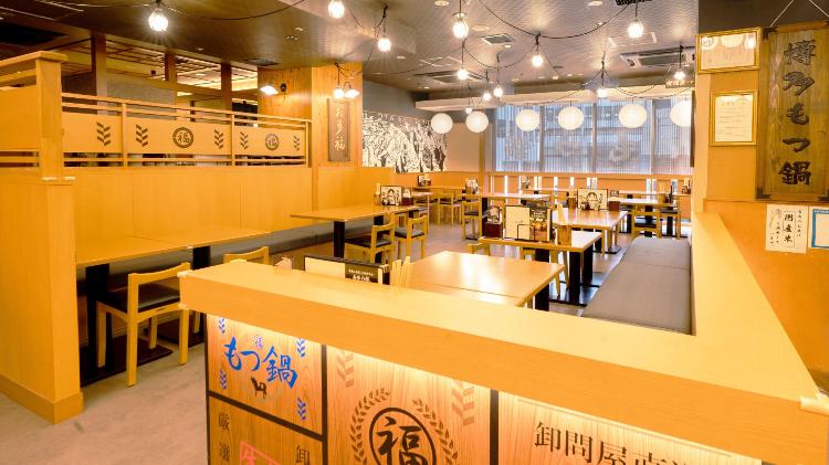 朝食会場　名代もつ鍋お多福　内観1