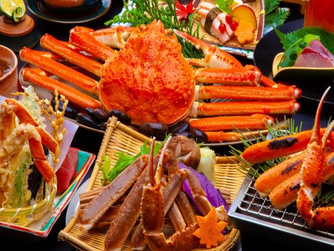 お一人様ズワイガニ2杯以上使用した特選カニ会席コース