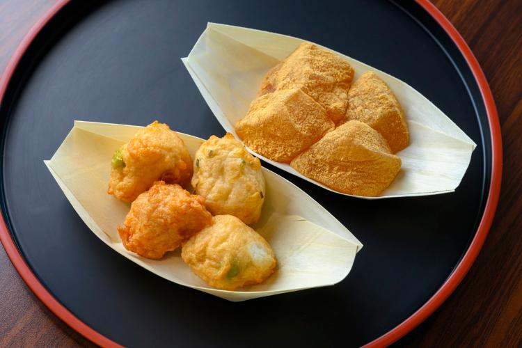 【おしのぎ】ご夕食が20：00からのお客様に季節によって異なる軽食をご用意しております　※イメージ