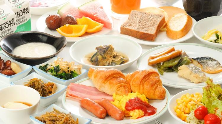 無料朝食バイキング　一例