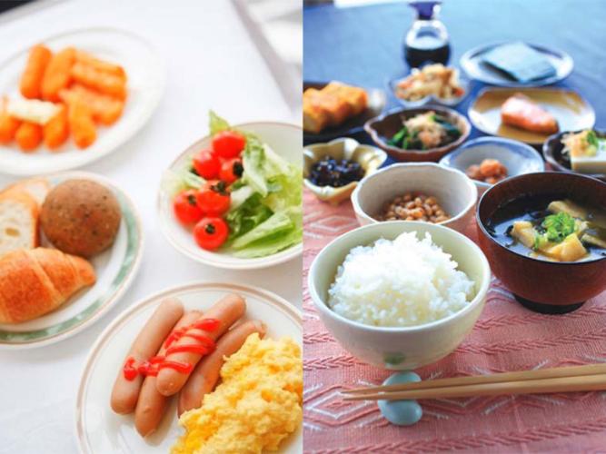 和洋バイキング朝食盛り付け例