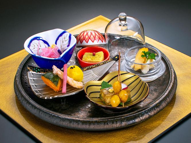 【季節の会席料理】冬の味覚前菜　5点盛り（2025年2月末迄）