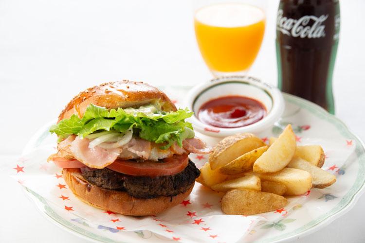 ★【選べる朝食】リソル佐世保風バーガー（ポテト付）イメージ