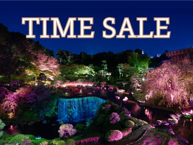 【期間限定タイムセール！】日本庭園 ライトアップ（春イメージ）