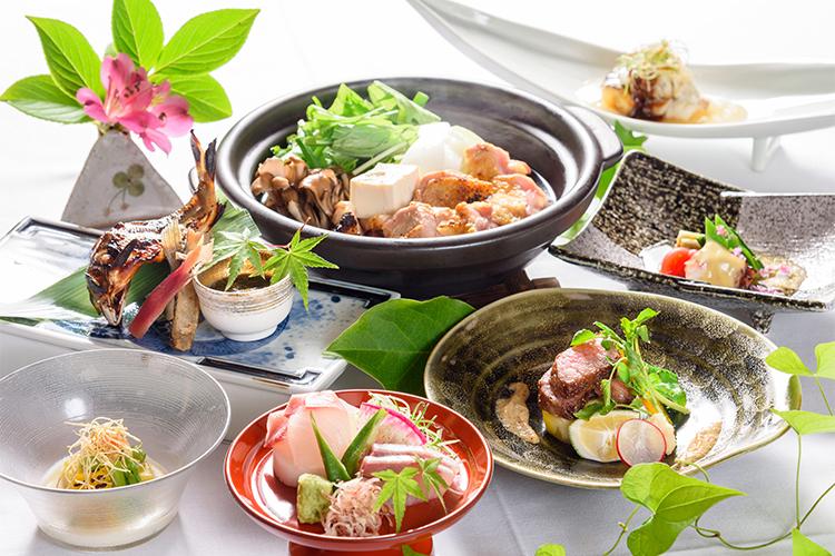 【夕食】楓会席全体／一例