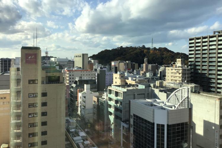 コンフォートデラックスツインルームから見える街並み