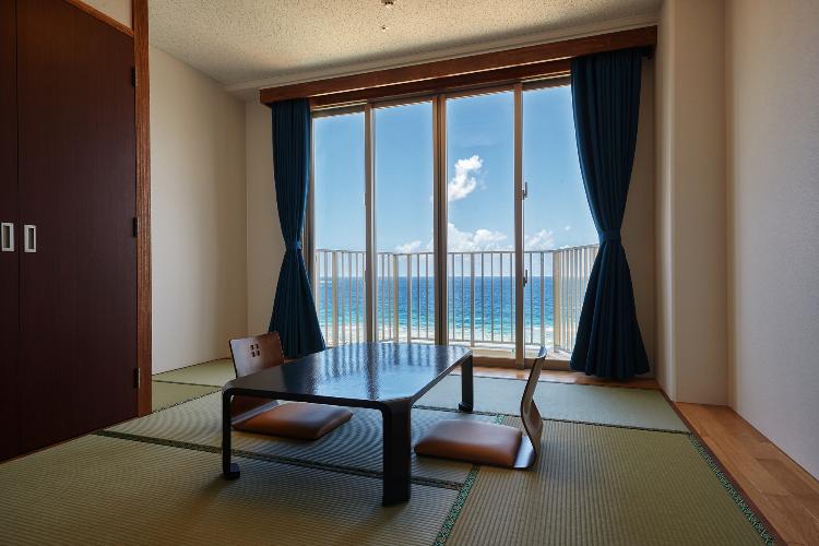 客室眺望◇部屋でくつろぎながらオーシャンビューをお楽しみいただけます。