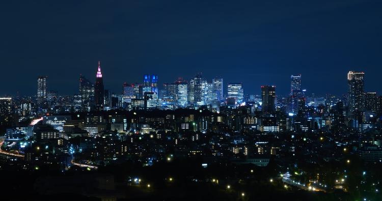 【ガーデンタワー】庭側客室／新宿の夜景（イメージ）※客室位置・天候により、見えない場合がございます。