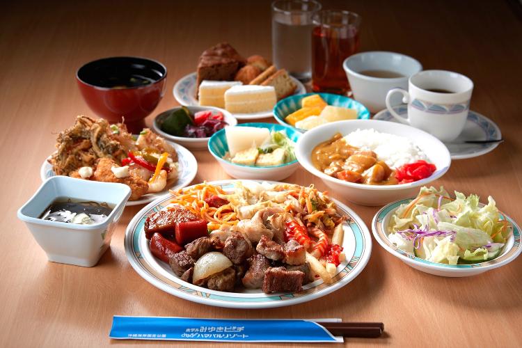 夕食バイキング一例