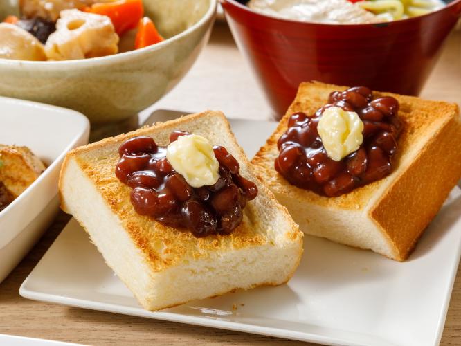 【朝食】あんバタートースト