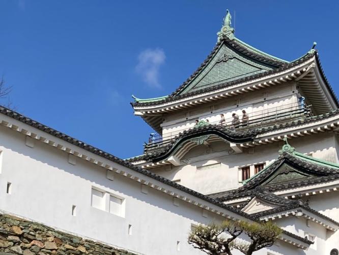 和歌山城　近景　ホテルの目の前にございます