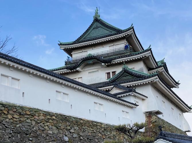 和歌山城　近景　ホテルの目の前にございます