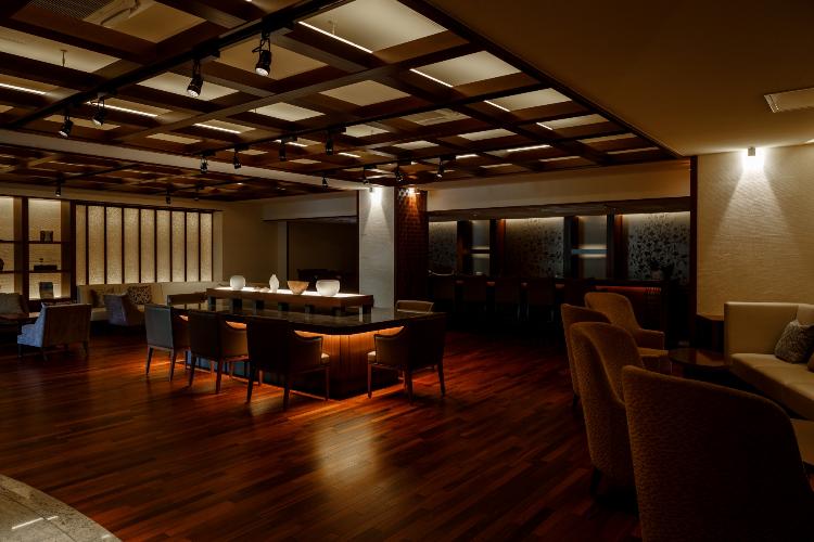 The Club Lounge長門：露天風呂付きのスイートにお泊りのお客様専用のラウンジ。