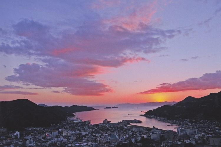 宇和海の夕日