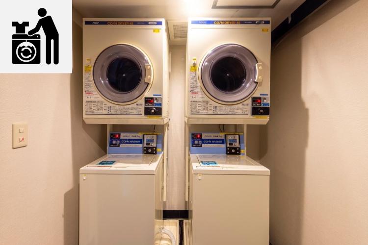 2階にコインランドリーを設置。（洗濯1回300円、乾燥20分100円）