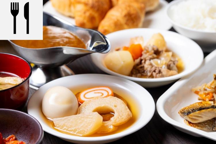 朝食バイキング：盛り付けイメージ