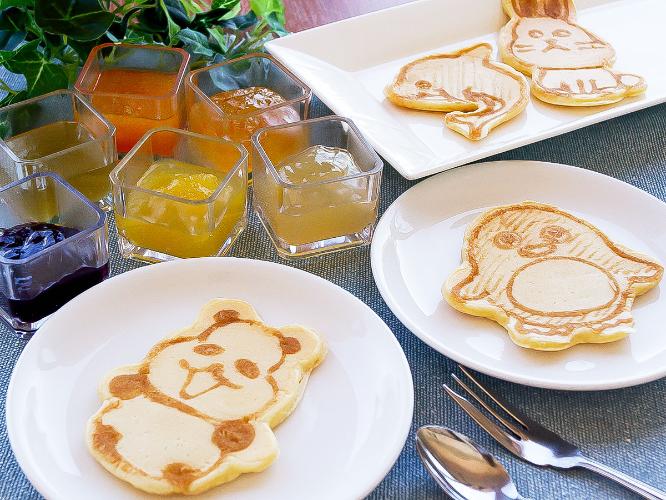 ・朝食ビュッフェ：キャラクターパンケーキ