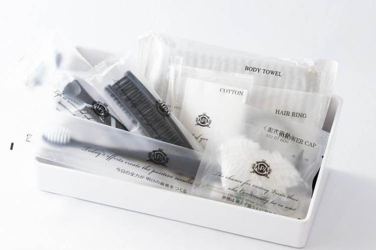 環境に配慮した素材を使用したハイグレードアメニティセット(ダブル利用）。