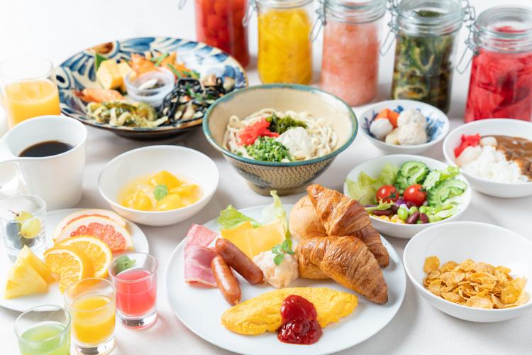朝食ビュッフェ