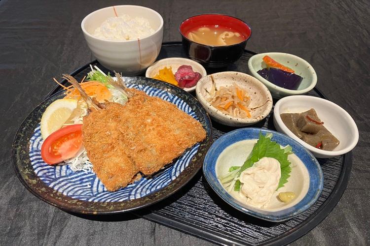 ?廣新米穀 高崎駅前店　アジフライ御膳