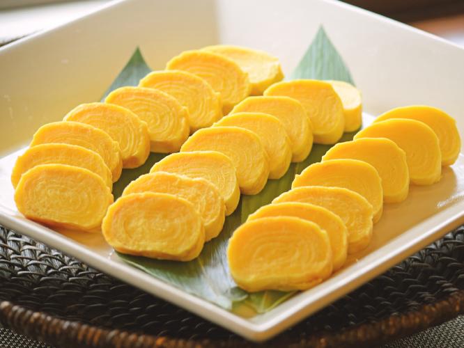 【朝食】ふわふわの卵焼き♪