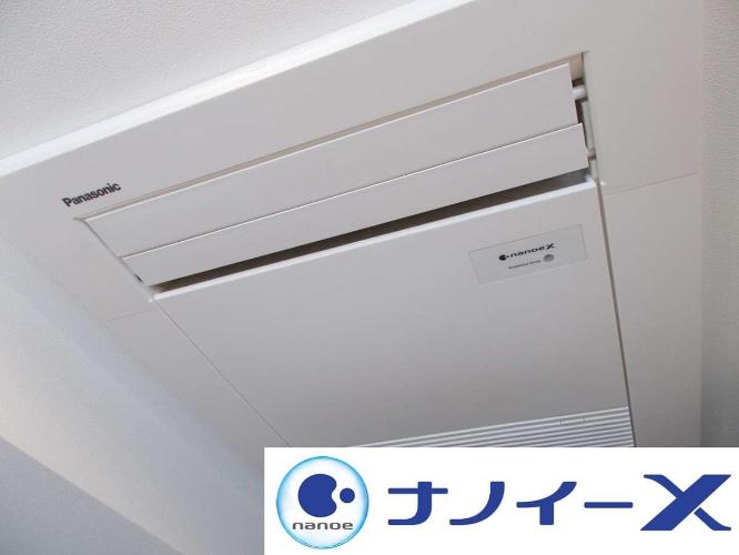 空気中の花粉やカビ菌などのウイルスを無効化し、脱臭効果のある「ナノイーＸ」を搭載。