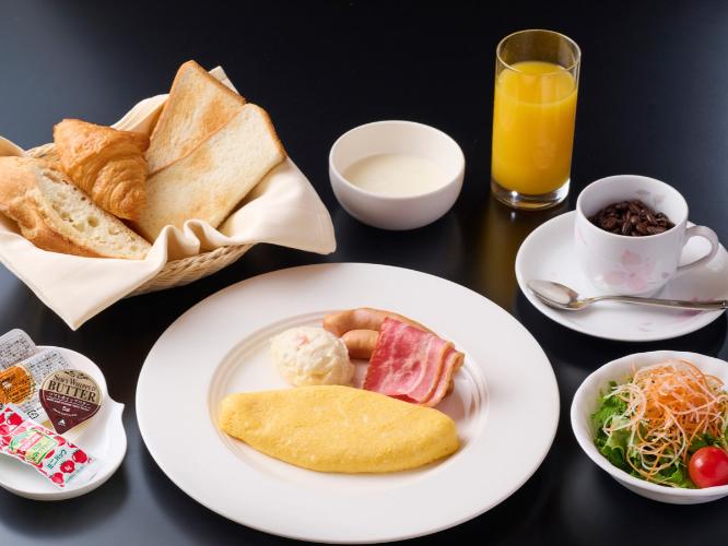 ≪ご朝食≫和食または洋食のセットメニューからお選びいただけます。