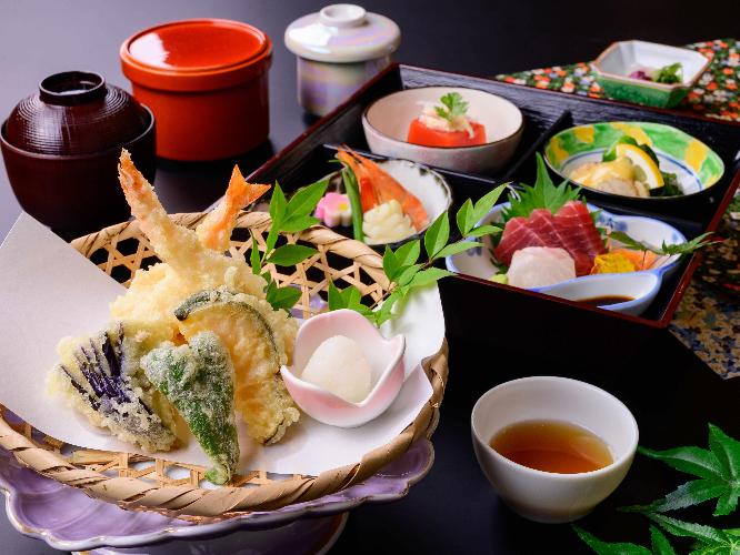 松花堂御膳と天ぷら　イメージ