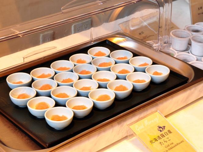 【朝食】朝食例　北海道羅臼産たらこ