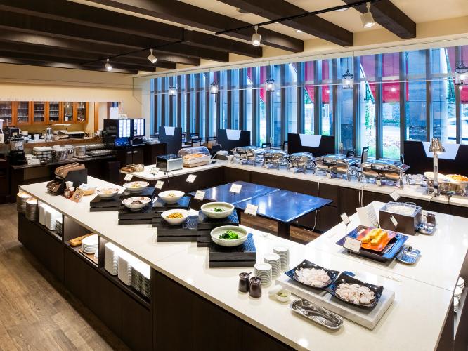 【朝食会場】北海道産食材を使用した料理ブッフェ形式
