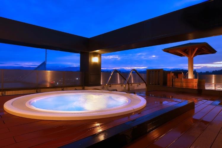 アルプスの息吹感じるジェットバス